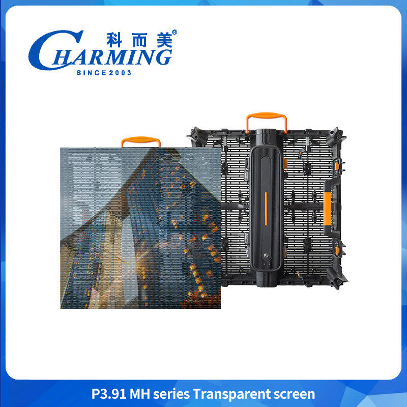 Hoge helderheid Winkelcentrum 3.91-7.8mm Hd Commercieel Transparent Display Waterdicht LED Video Muur Voor Reclame