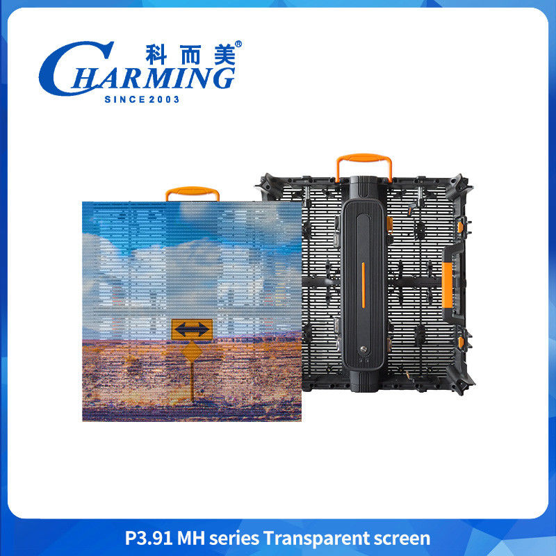 Buiten IP65 P3.91-P7.8 Transparent Glas 3D Led Display Video Wand Display