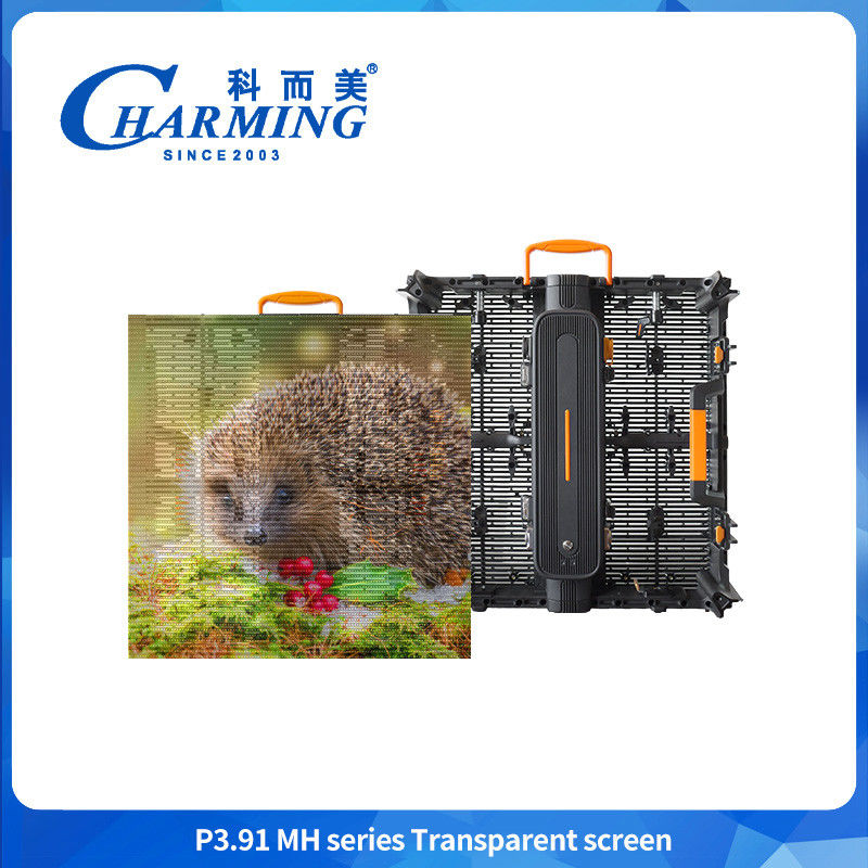Full Color P3.91 Transparent Outdoor Led Display HD Transparent Led Display Screen Voor reclame