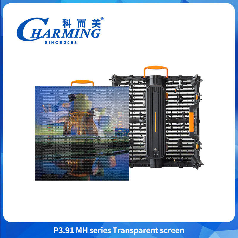 500*500mm Led Transparent Screen naadloos Outdoor Shopping Mall Reclame Scherm