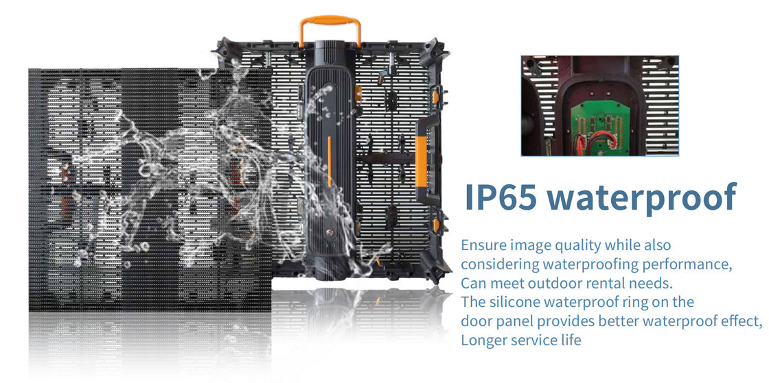 Hoogwaardig scherm P3.91MH Series Splitsstructuur 88.5mm 1/8Scan Transparent Screen