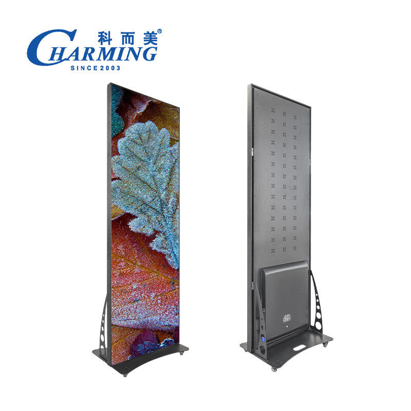 Verplaatsbare P1.86-P2.5 Indoor Digital Advertising Led Poster Display Led Video Wall