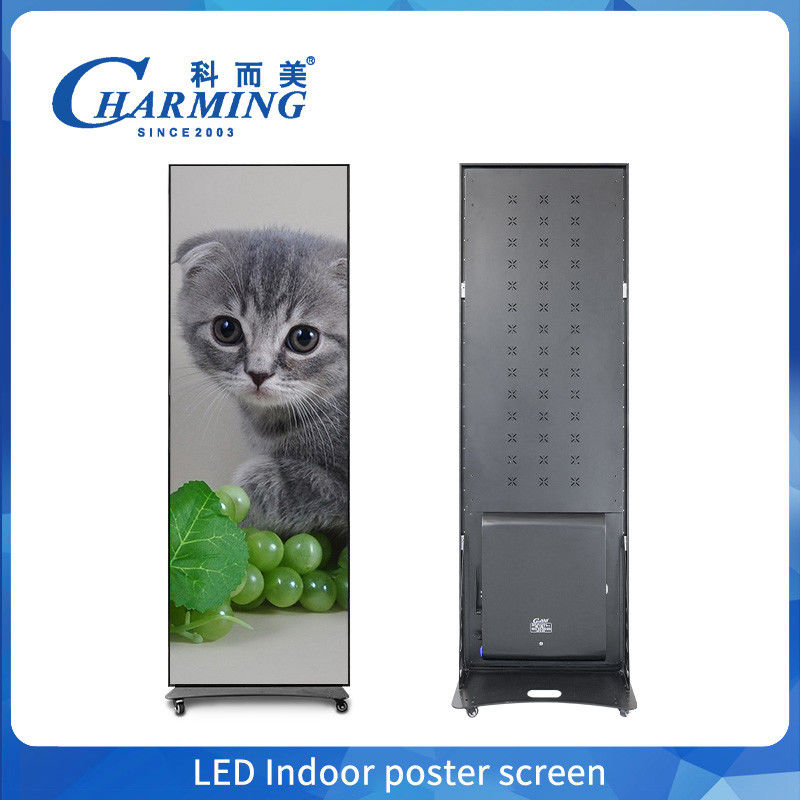 High Refresh 4K LED Stand Poster Display P1.86 P2 P2.5 Indoor Panel Player LED Screen Poster Display voor winkelcentrum