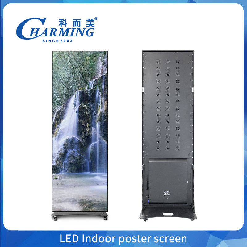 Full Color P2.5 P1.86 P2 Indoor Led Poster Display Screen Wifi USB Floor Standing Led Reclame Digitale Poster Display