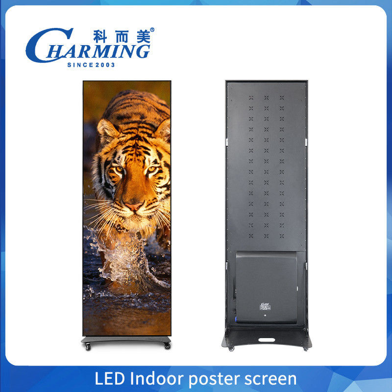 Indoor Full Color Poster LED Display P1.86 Floor Standing Digital Poster LED Scherm