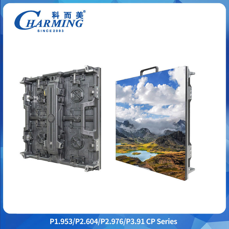 P2.9mm Full Color Led Panel Indoor Curved Backdrop Aluminiumkast Led Screen Display voor reclame