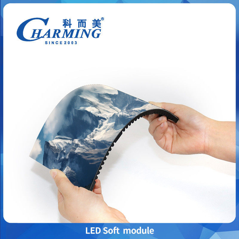 P3 P3.076 P4 Indoor Led Soft Module Low Power Low Heat Fixed Installation voor Wave Screen en Ribbon Screen