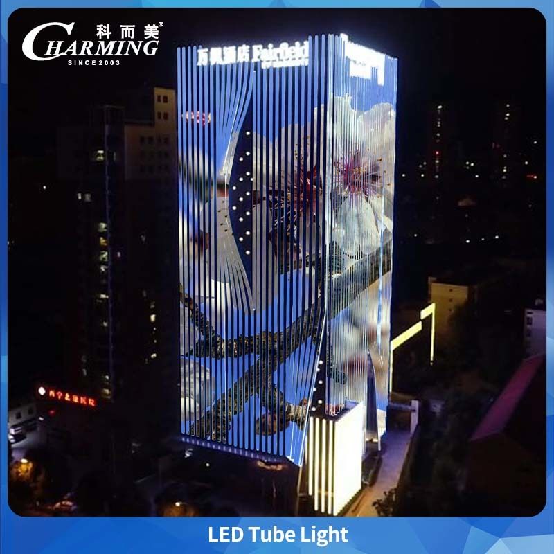 U30 Aluminiumlegering + PC RGBW Led Tube Light DMX voor Buitenbruggen