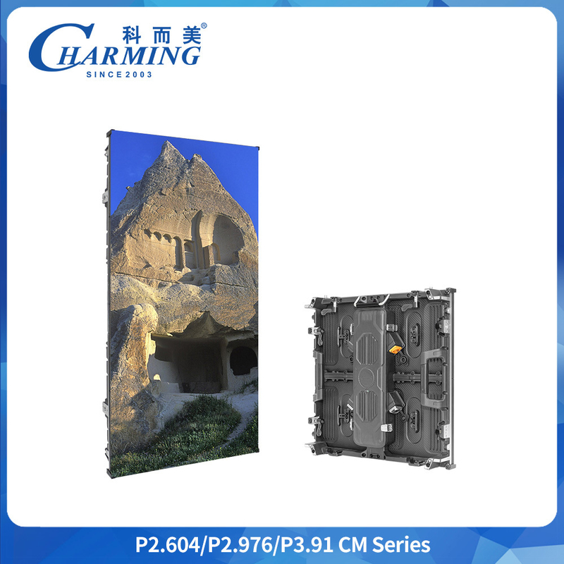 CM-serie P3.91 Buitenhuurscherm 8K Verfrissingspercentage IP65 500m*1000m Ultra Dun 79mm Energiebesparend Evenement Party Showcase