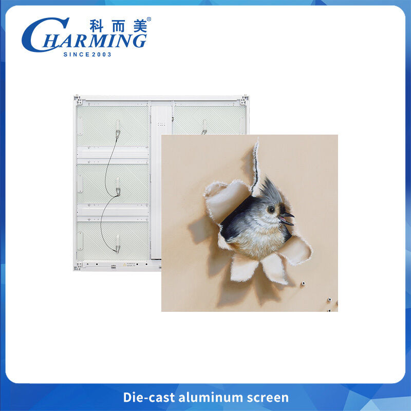 Buiten LED-scherm P6 Dun en licht voor reclame met warmteafvoerribben