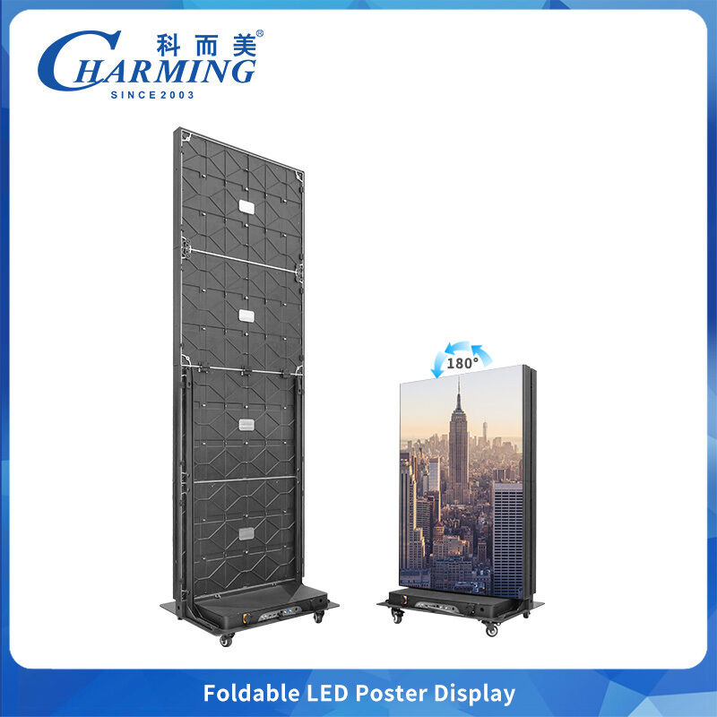 Ruimtebesparend opvouwbaar LED-display P1.86 P2 P2.5 25% minder verpakkingsvolume display voor verhuur podium