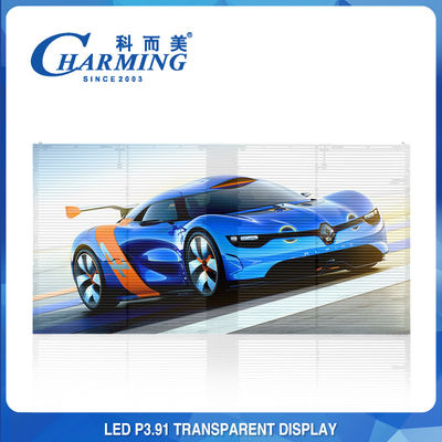 100x50CM Glas Transparant LED Video Wall Aluminium Pixel Pith P3.91MM