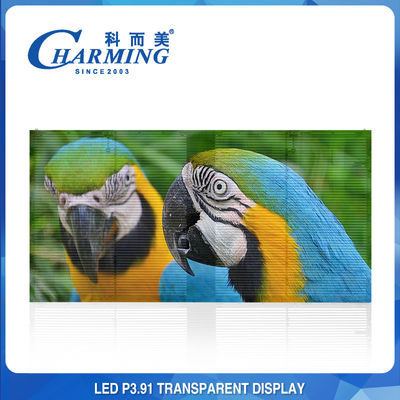 IP65 waterdichte transparante LED-muur, antibotsing transparant videoglasscherm