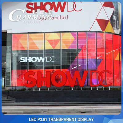 Winkelcentrum Advertentie P3.91 Transparent LED Video Wall 4K Indoor