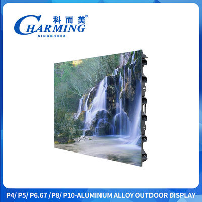 16-bit hooggrijs niveau buitenshuis P4 Led Display Screen Ultra Wide Viewing Angle Met Zinklegering Quick Lock