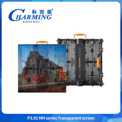 Naadloos splitsen Transparent LED Video Wand Glas Display Cabinet Met Licht
