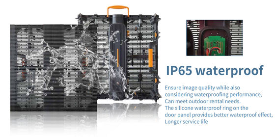 Hoogwaardig scherm P3.91MH Series Splitsstructuur 88.5mm 1/8Scan Transparent Screen