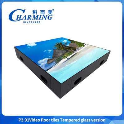 Hoge helderheid Glas + Gob Cover + IJzeren Frame Led Video Panel Pantalla Interactief 3.91MM Outdoor Indoor Video Stage Screen Led Rgb kleurrijke dansvloer