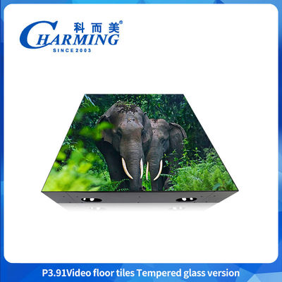 P3.91 LED video vloertegel eenvoudig onderhoud LED video display met hoge grijsafmetingen hoog contrast ontwerp vloertegelscherm