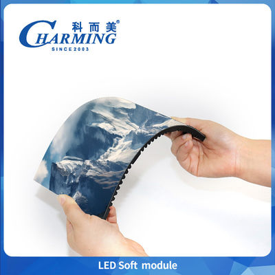 P3 P3.076 P4 Indoor Led Soft Module Low Power Low Heat Fixed Installation voor Wave Screen en Ribbon Screen