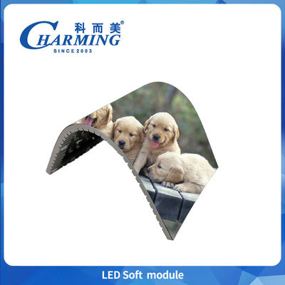 Flexible Module P2-P3.076 Indoor Led Soft Module 16 Bit High Grey Scale Full Color Voor winkelcentrum