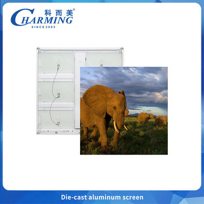 P6 Outdoor LED display Dun en licht voor reclame, ondersteunt booghoek splicing met hoge helderheid