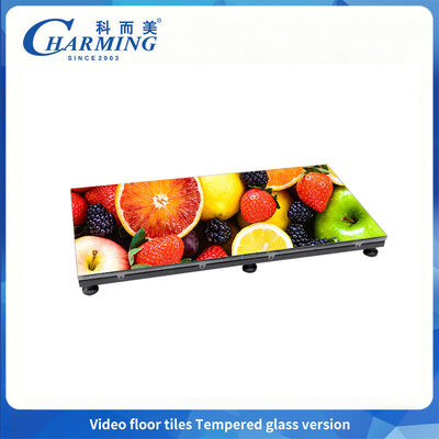 Interactief vloer-LED-scherm met 8 mm dik gehard glas en P3.91 pixel pitch voor podiumprestaties